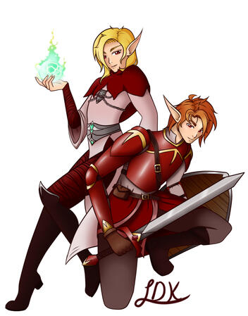 Two of my ocs, used in D&D